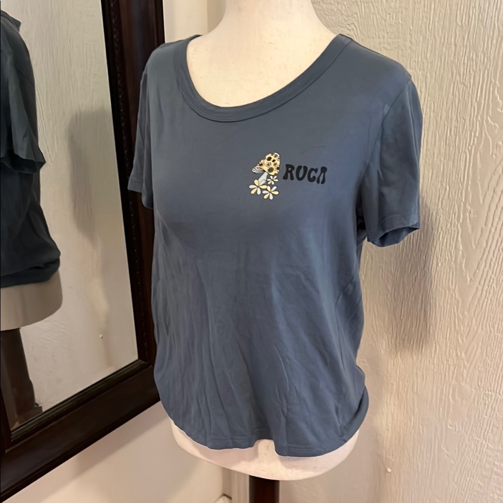 Blue RVCA Women's Top - Picture 2 of 7